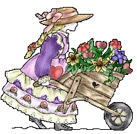 Girl with wheelbarrow