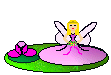 fairy on lily pad